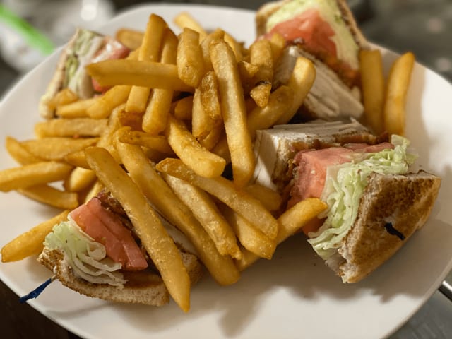 Turkey Club Sandwich.
